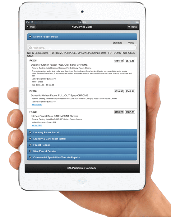 NSPG Service Pricer Setup